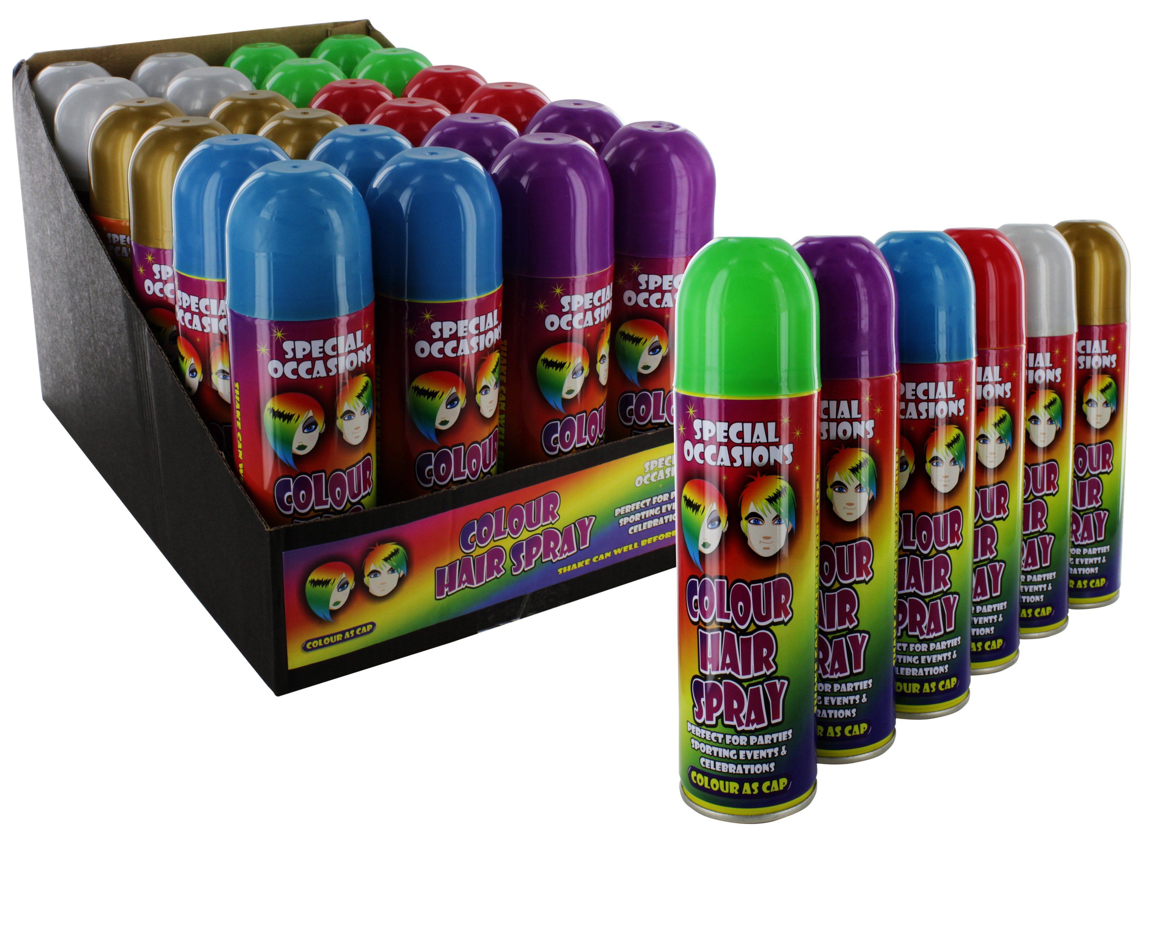 SPECIAL OCCASIONS COLOUR H/SPRAY 200ml DISP x24