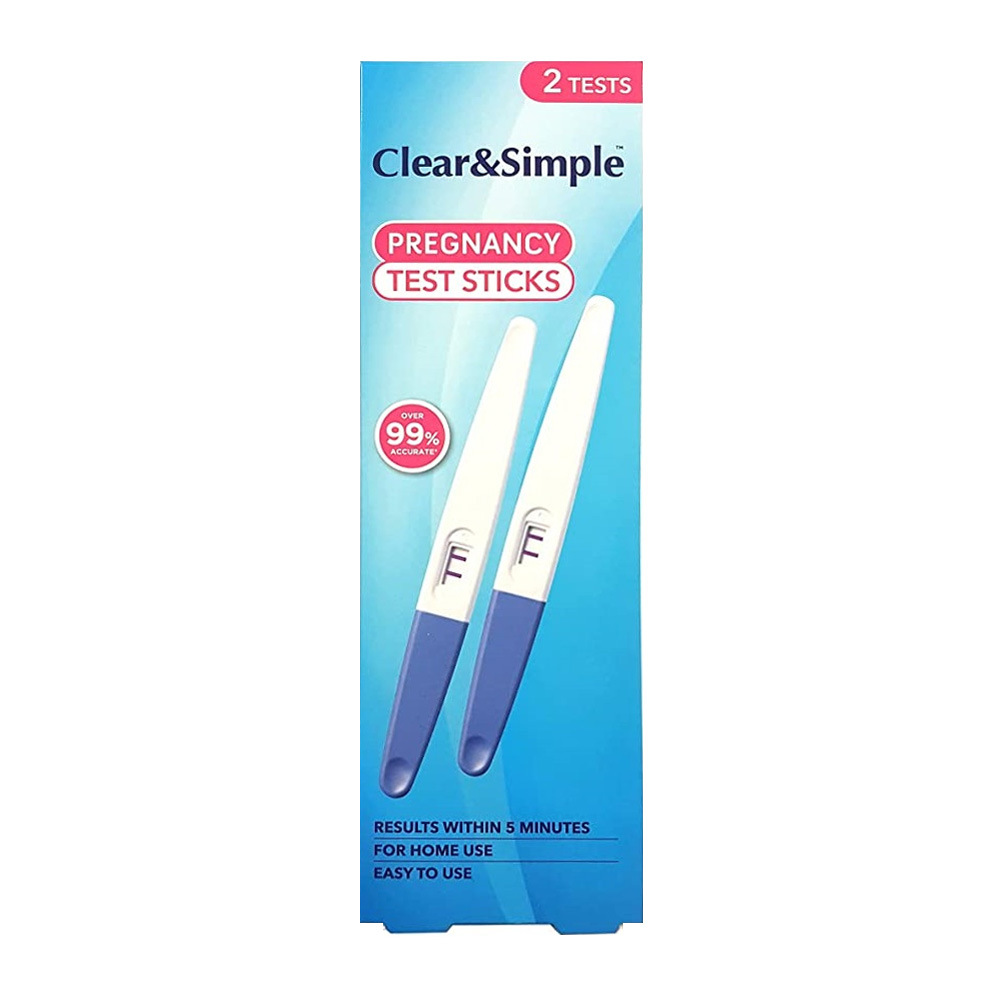 CLEAR & SIMPLE PREGNANCY TEST 2 PK