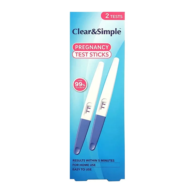 CLEAR & SIMPLE PREGNANCY TEST 2 PK