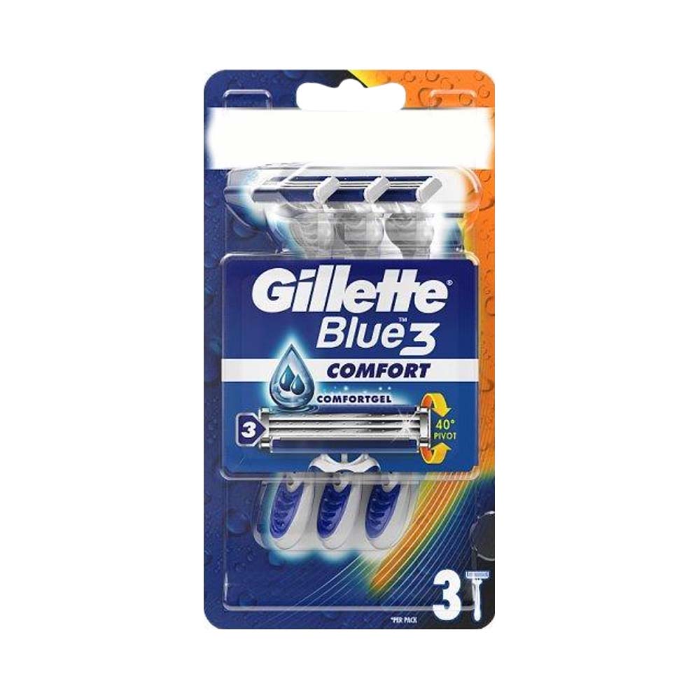 GILLETTE 3 BLUE 3s RAZORS COMFORT