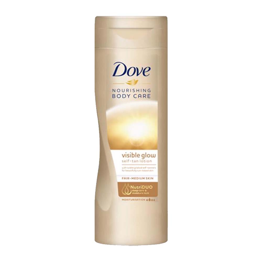 DOVE VISIBLE GLOW SELF TAN LOTION FAIR-MEDIUM 250ml