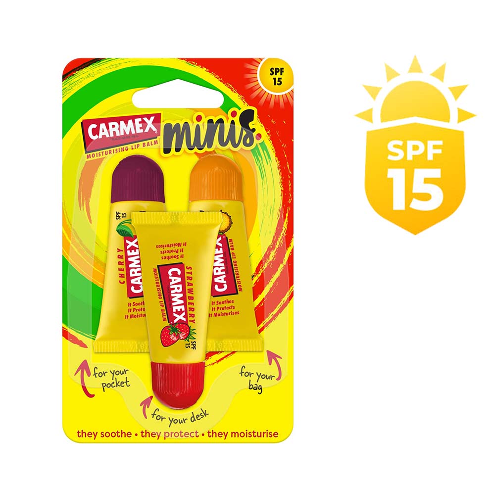 CARMEX MINI'S (3 MINI TUBES) x 10