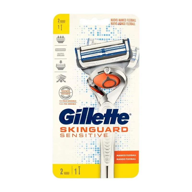 GILLETTE SKINGUARD FLEXBALL SENSITIVE RAZOR 2 UP