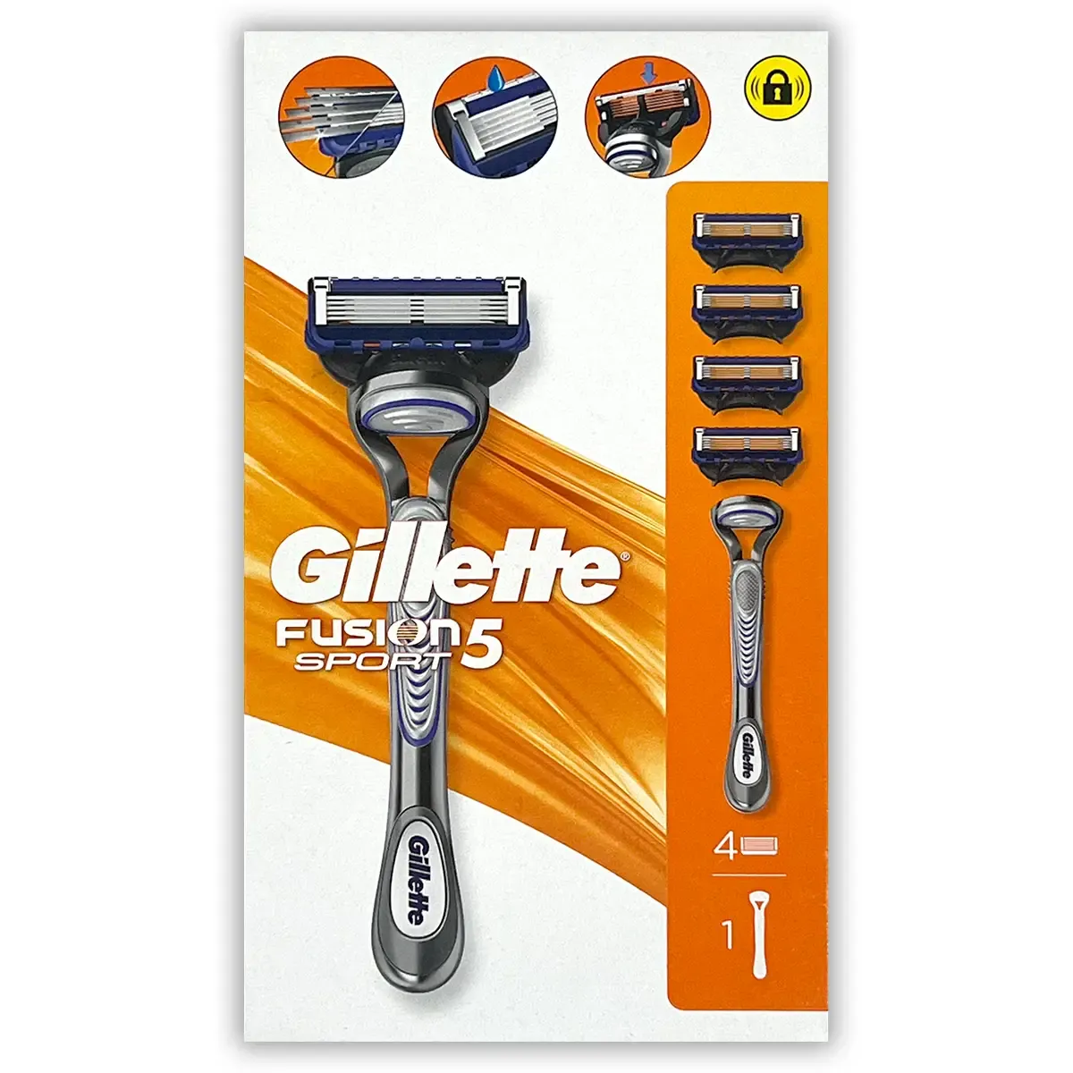 GILLETTE FUSION RAZOR 4UP