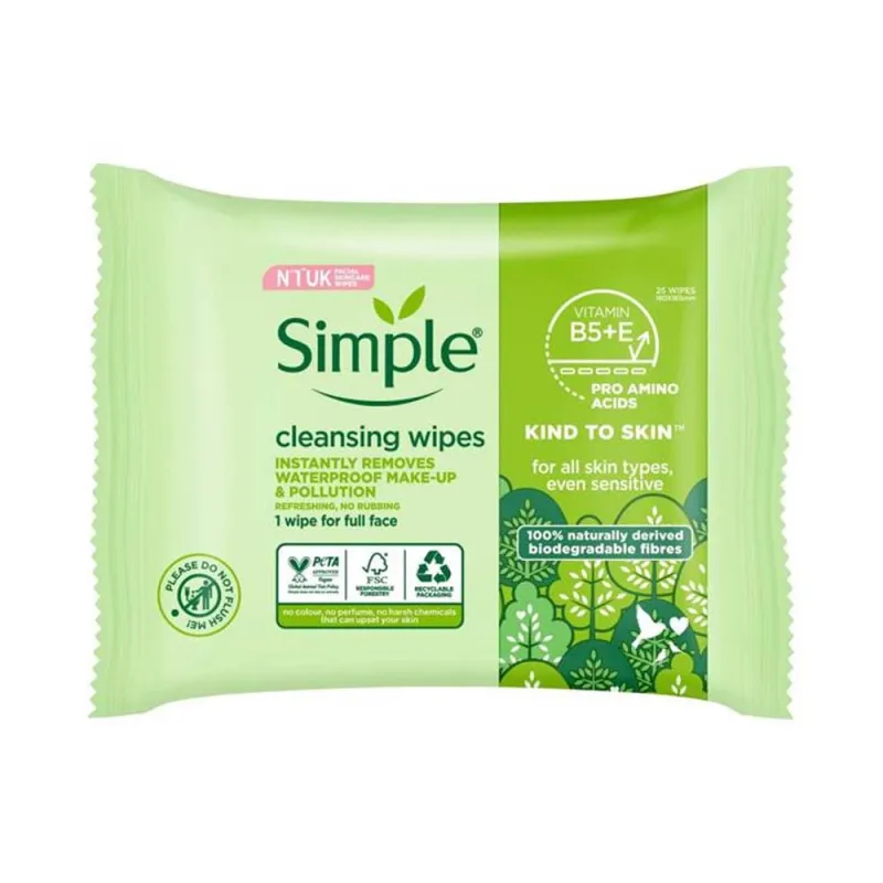 SIMPLE 25 BIO CLEANSING WIPES
