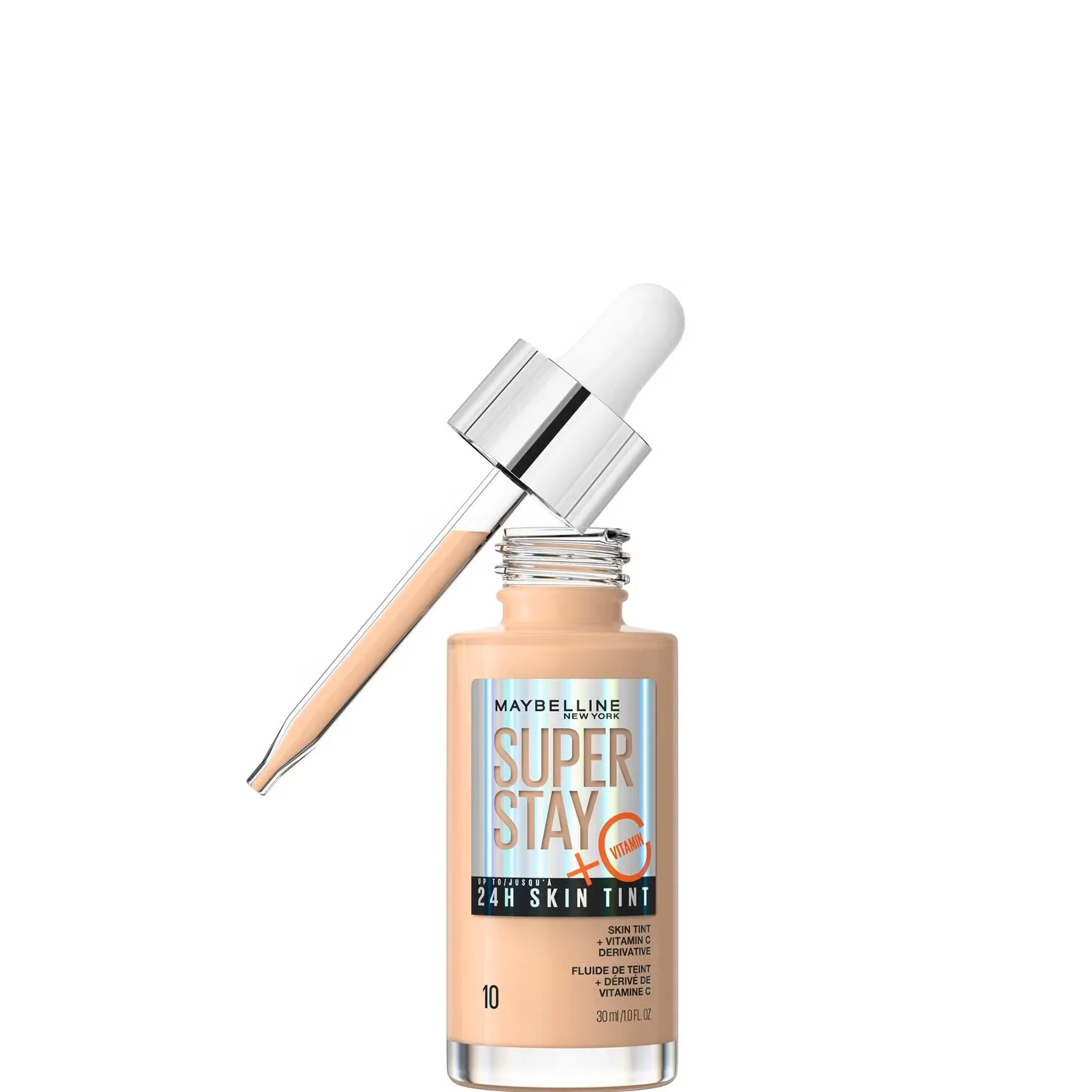 MAYBELLINE SUPER STAY 24H SKIN TINT FOUNDATION SHADE 10
