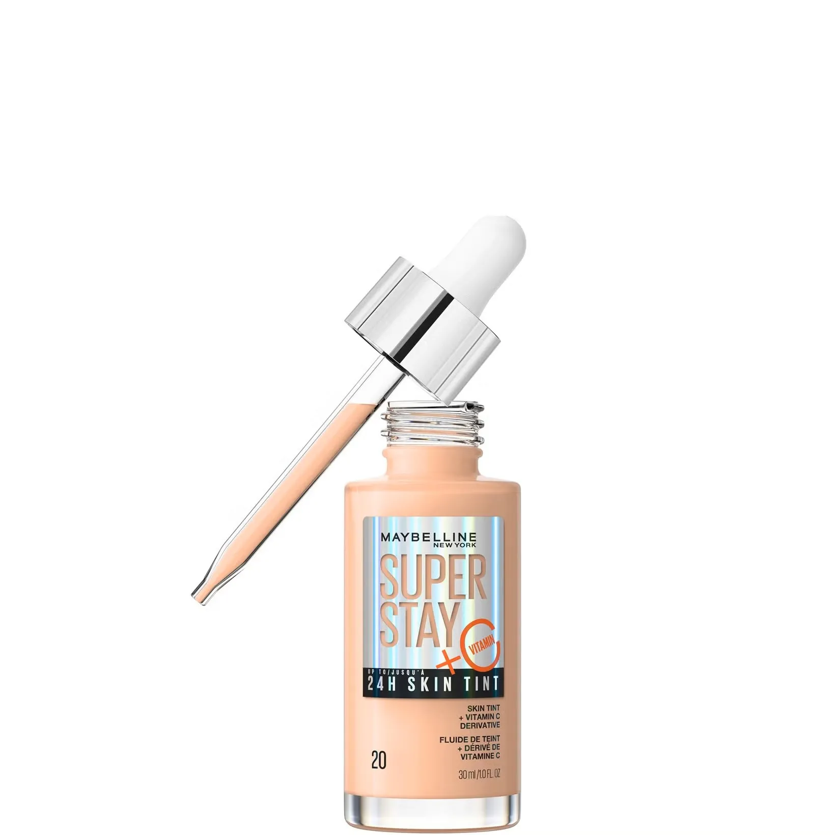 MAYBELLINE SUPER STAY 24H SKIN TINT FOUNDATION SHADE 20