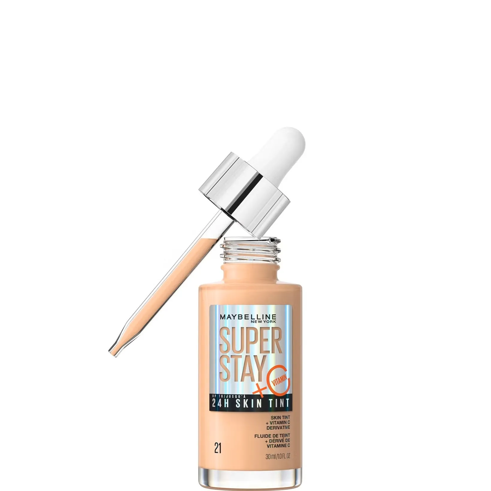 MAYBELLINE SUPER STAY 24H SKIN TINT FOUNDATION SHADE 21