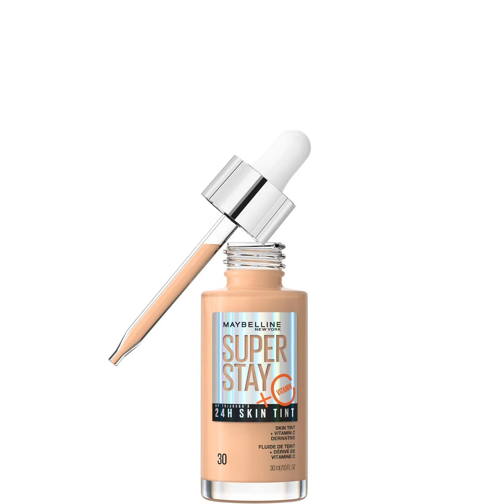 MAYBELLINE SUPER STAY 24H SKIN TINT FOUNDATION SHADE 30