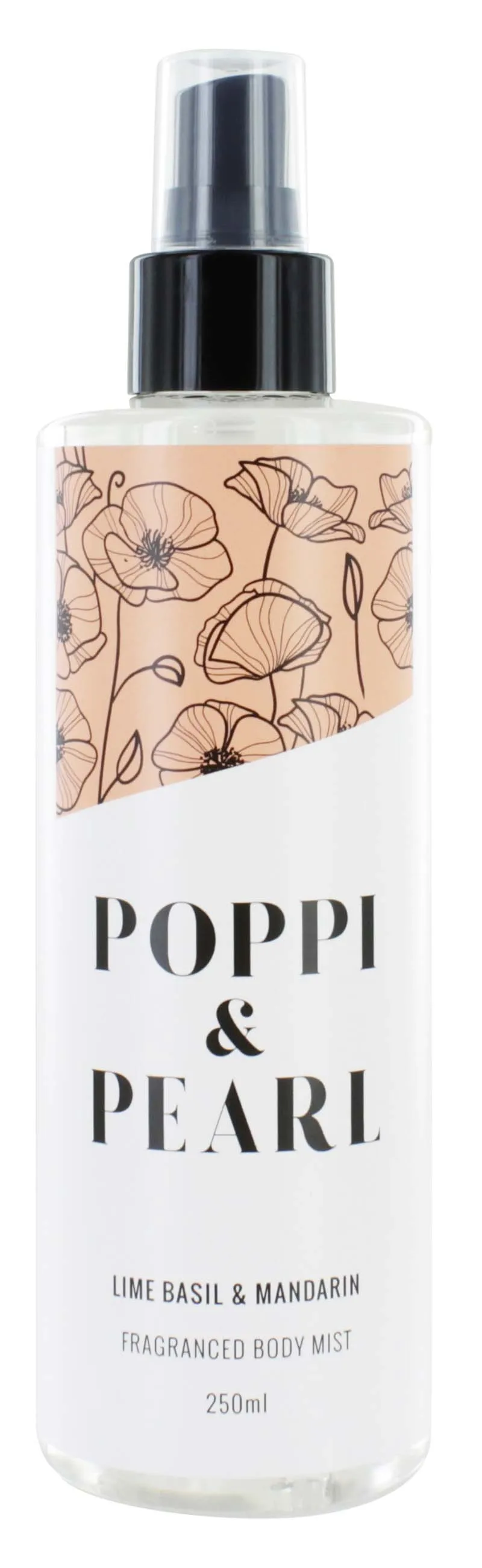 POPPI & PEARL LIME BASIL & MANDARIN BODY MIST 250ml