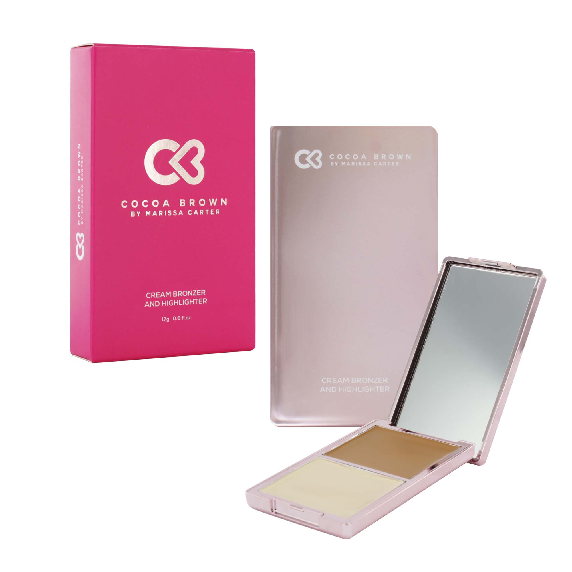 COCOA BROWN CREAM BRONZER & HIGHLIGHTER PALETTE