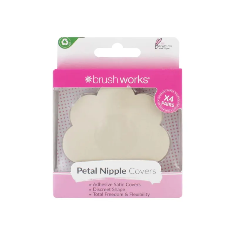 BRUSH WORKS(4 prs) NUDE SATIN NIPPLE COVERS 52 56 281