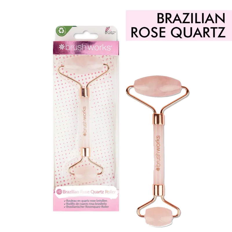 BRUSH WORKS BRAZILIAN ROSE QUARTZ ROLLER 52 56 379