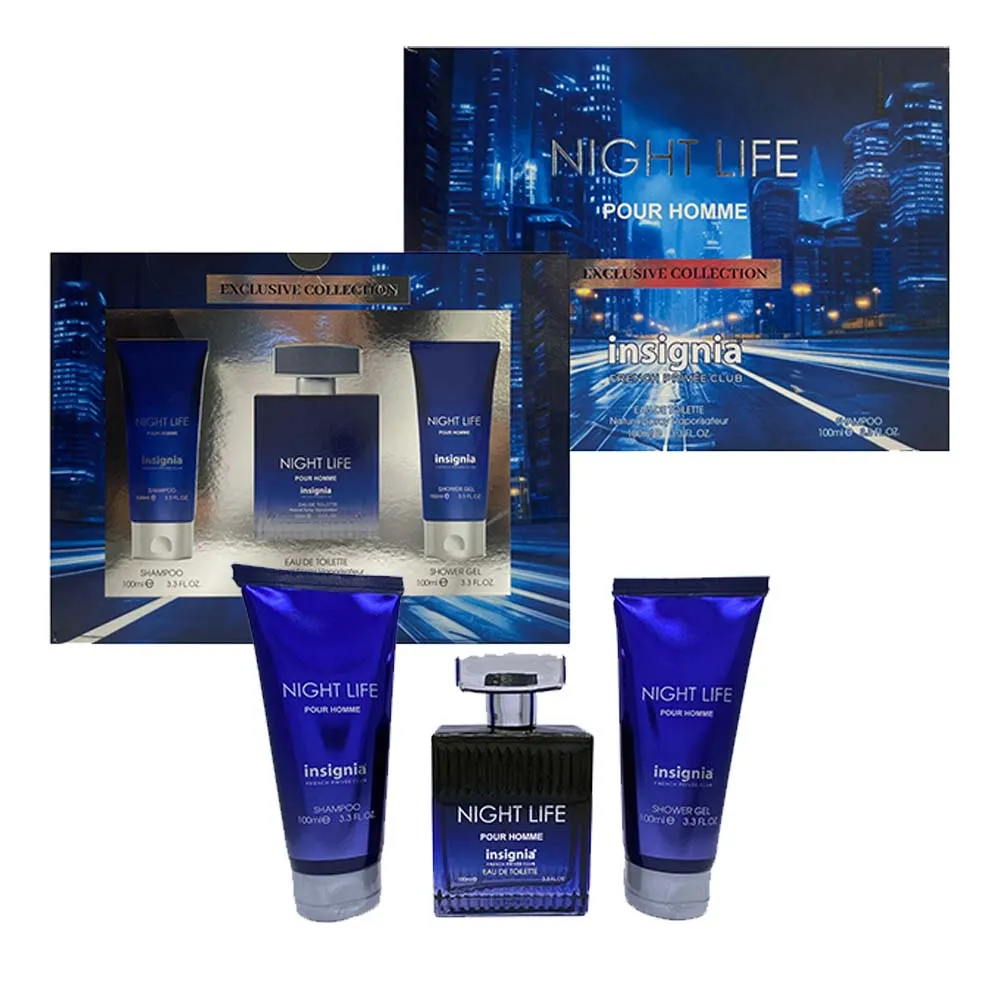 INSIGNIA NIGHT LIFE 3pce GIFT SET (SIMILAR TO Bleu De Chanel )