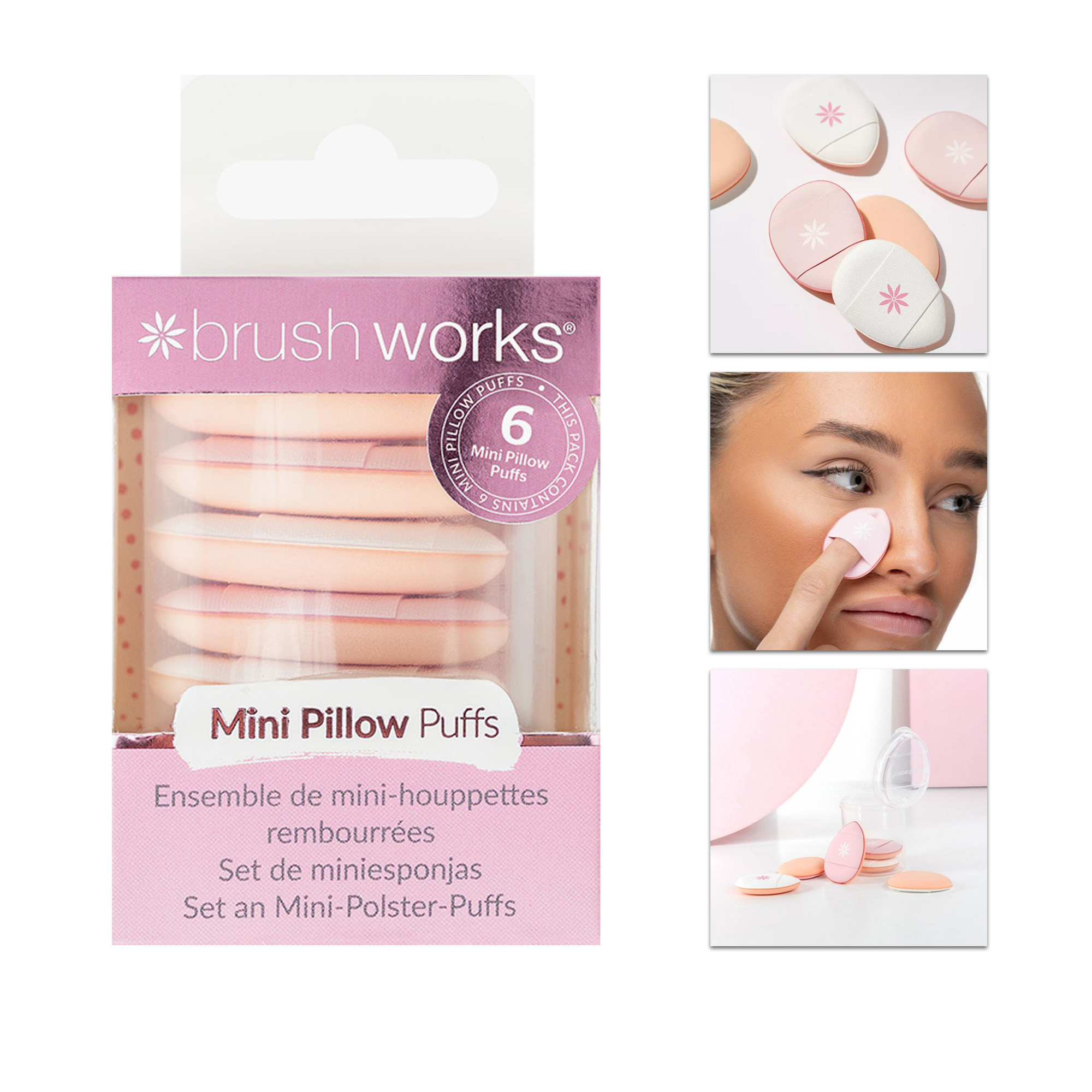 BRUSH WORKS MINI PILLOW PUFFS 52 56 461