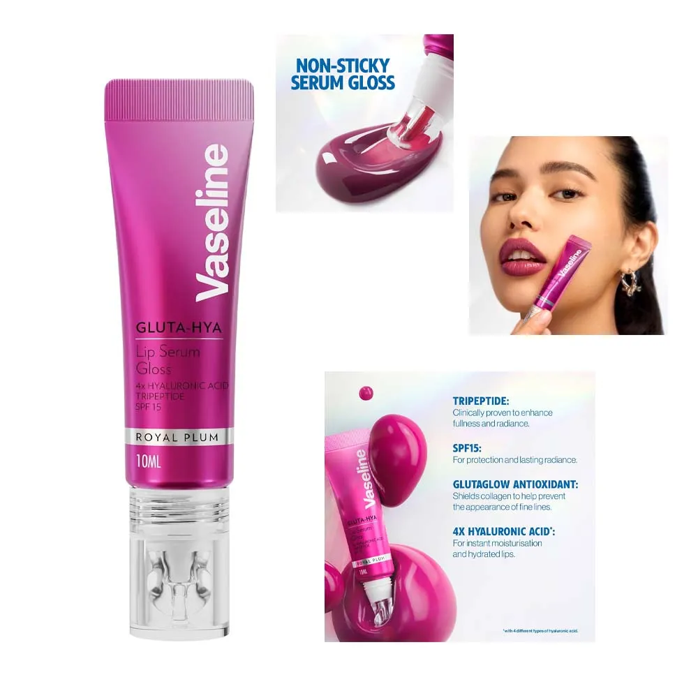 VASELINE GLUTA-HYA LIP SERUM GLOSS ROYAL PLUM 10ml