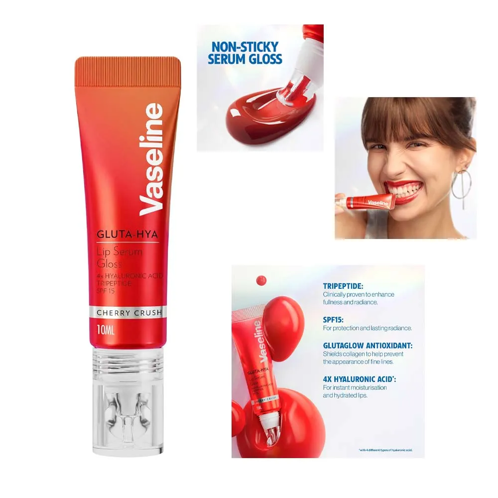 VASELINE GLUTA-HYA LIP SERUM GLOSS CHERRY CRUSH 10ml