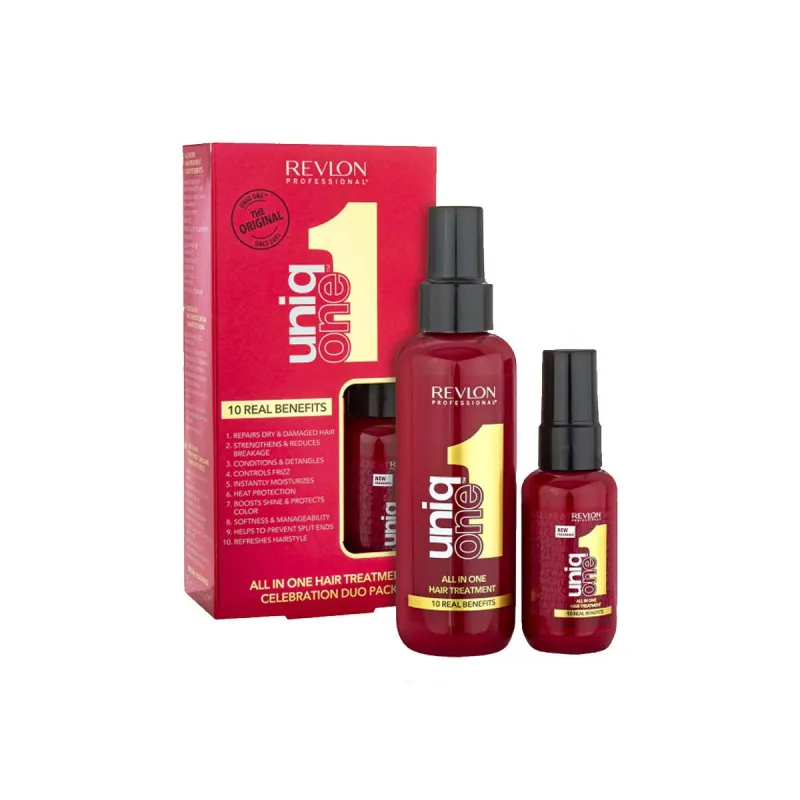 REVLON UNIQ ONE 2pc HAIR TREATMENT 150ML & HAIR TREATMENT 50ml  SET