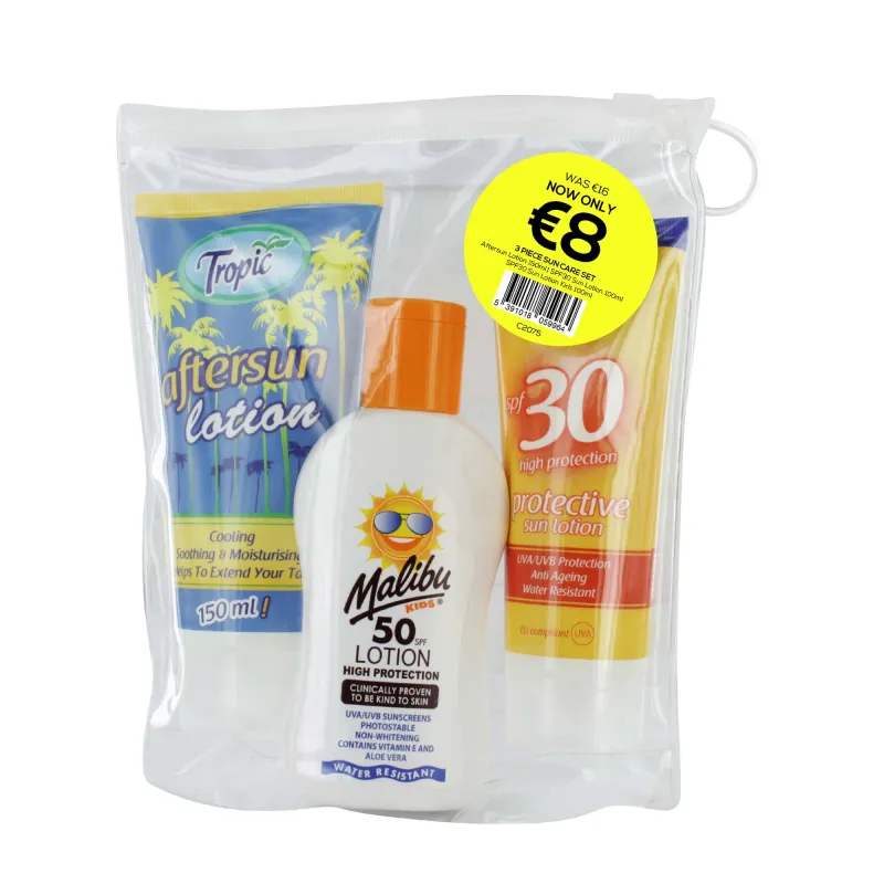 SUN PACK 3pce TRAVEL POUCH SET