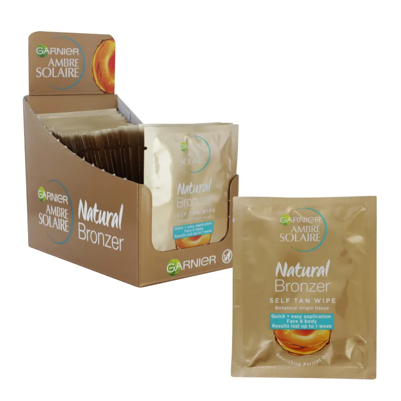 GARNIER NATURAL SELF TAN WIPES x30