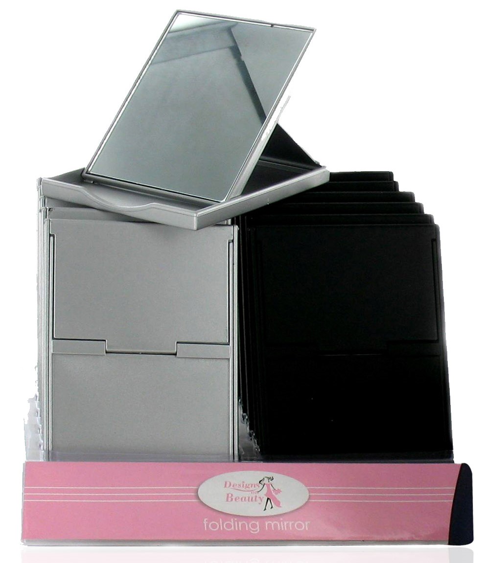 20-0018 DOB FOLDING HANDBAG MIRROR x12