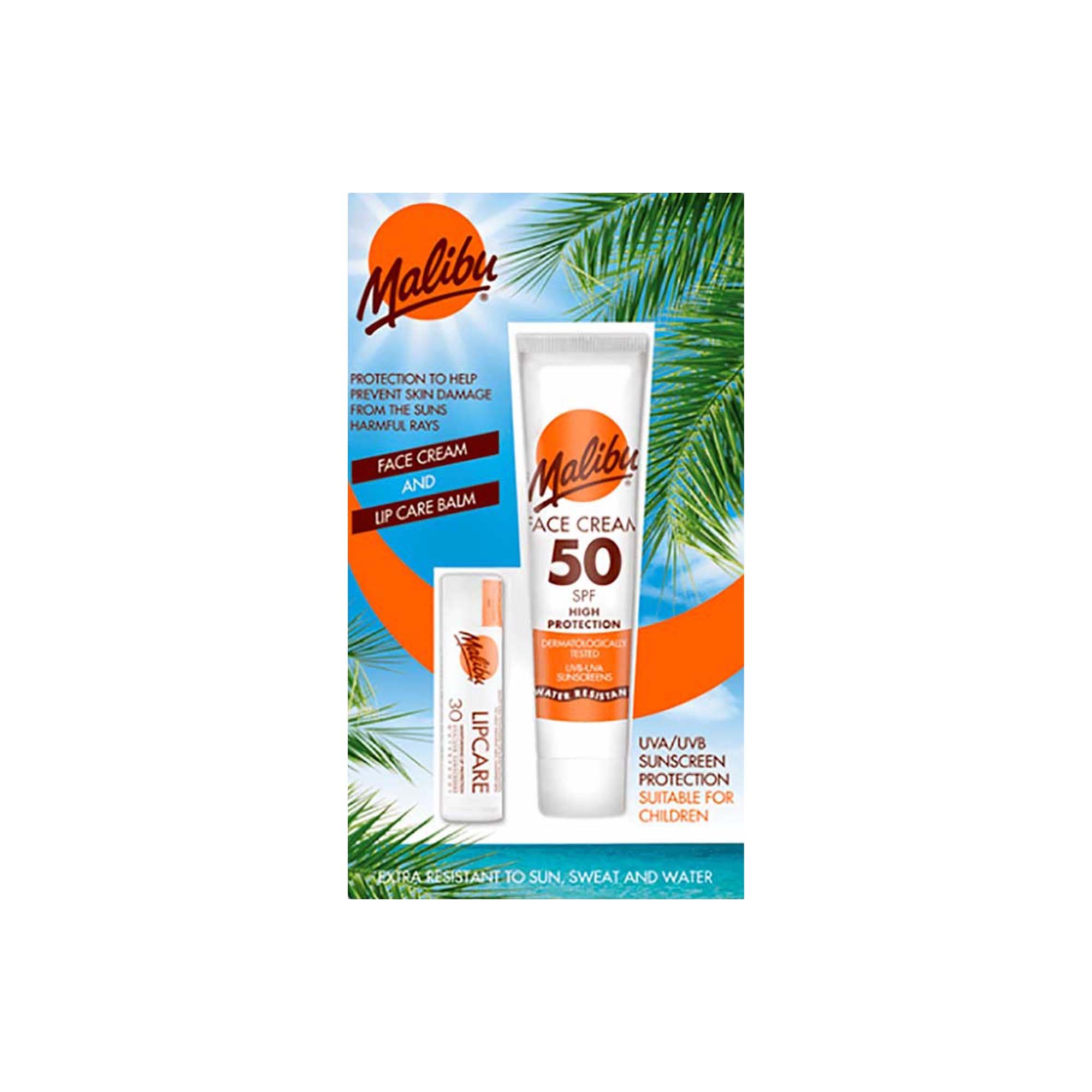MALIBU BLISTER PACK SPF 50 FACE CREAM 40ml & SPF30 SET