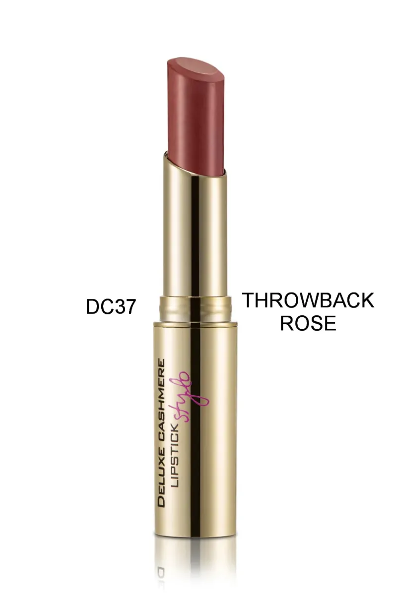DELUXE CASHMERE LIPSTICK DC37 THROW BACK ROSE