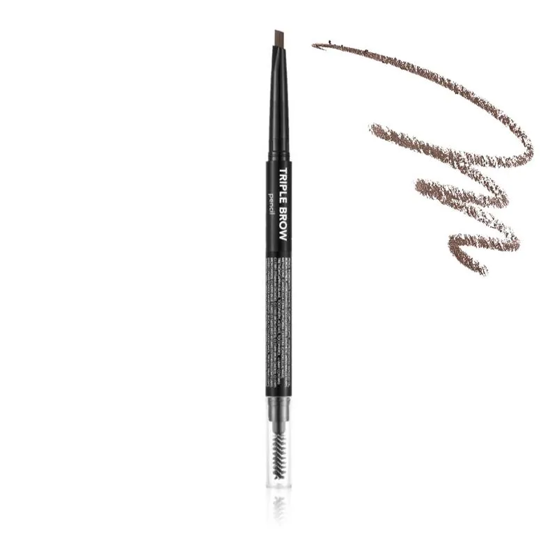 FLORMARTRIPLE BROW PENCIL 001 BRUNETTE