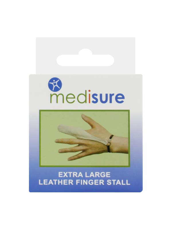 LEATHER FINGER STALL X/LARGE MEDISURE MS01644