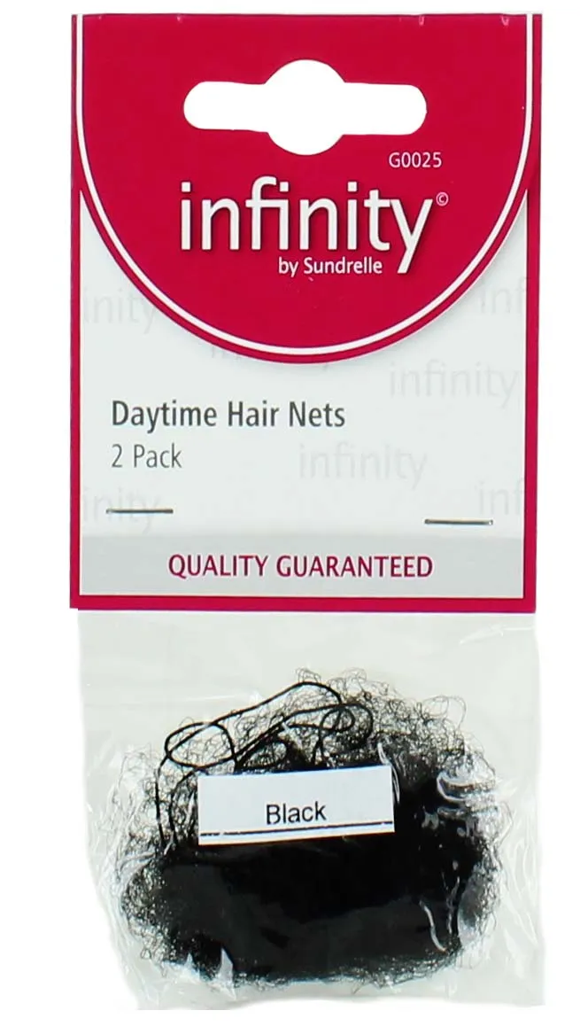 DAYTIME HAIR NETS 2 PACK BLACK