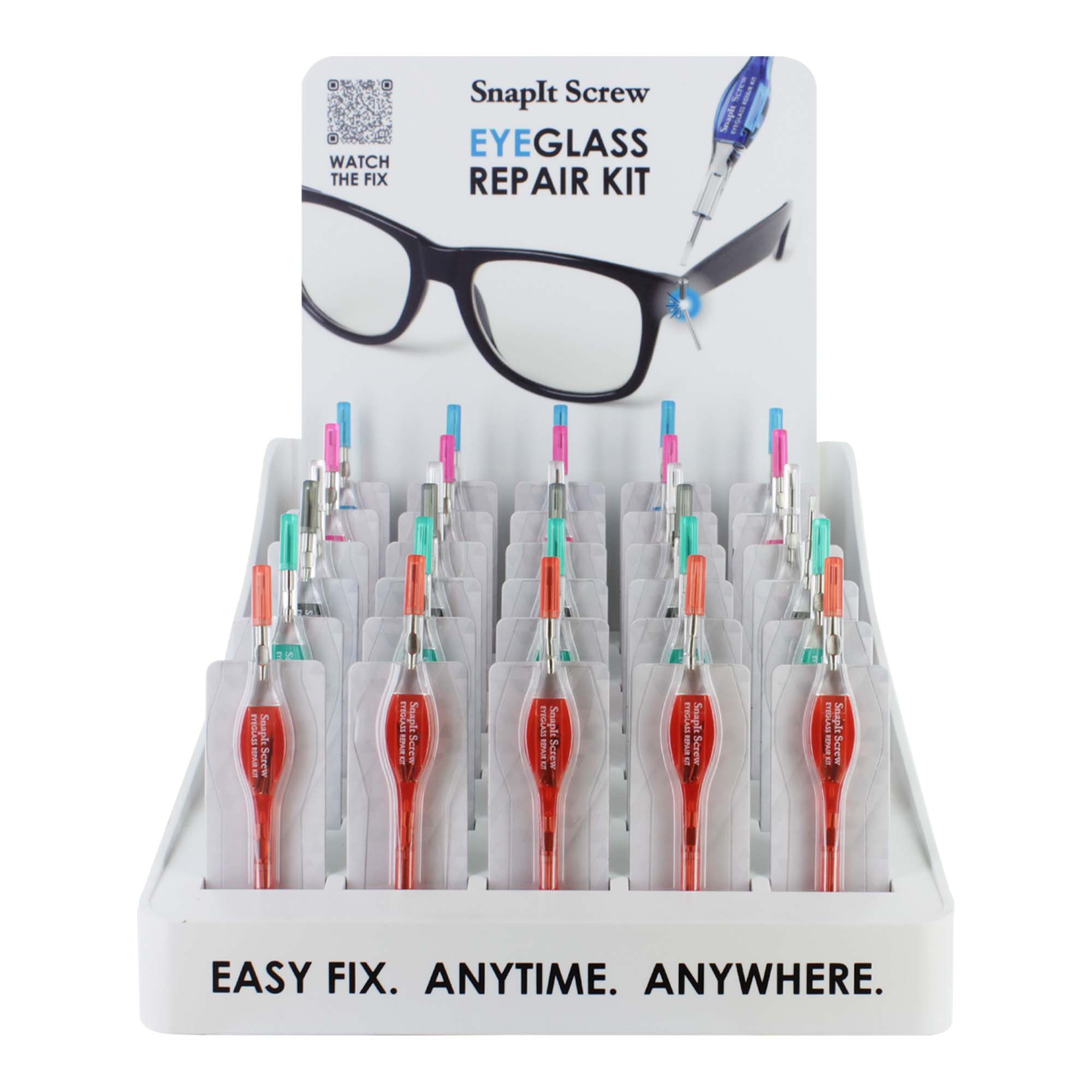 SNAP IT SCREW EYEGLASS REPAIR KIT DISPLAY x30