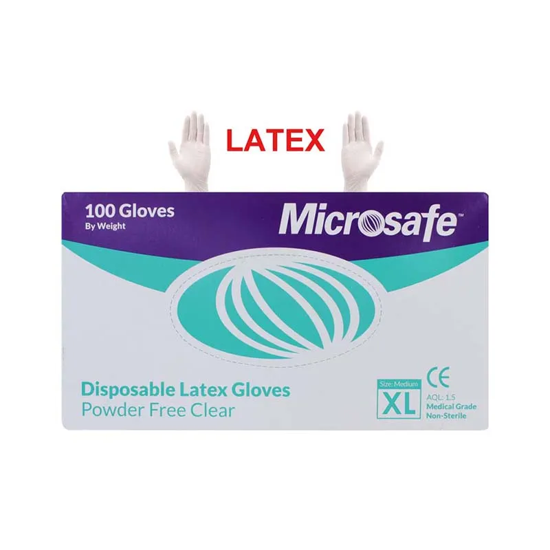LATEX(100) GLOVES POWDER FREE xlge
