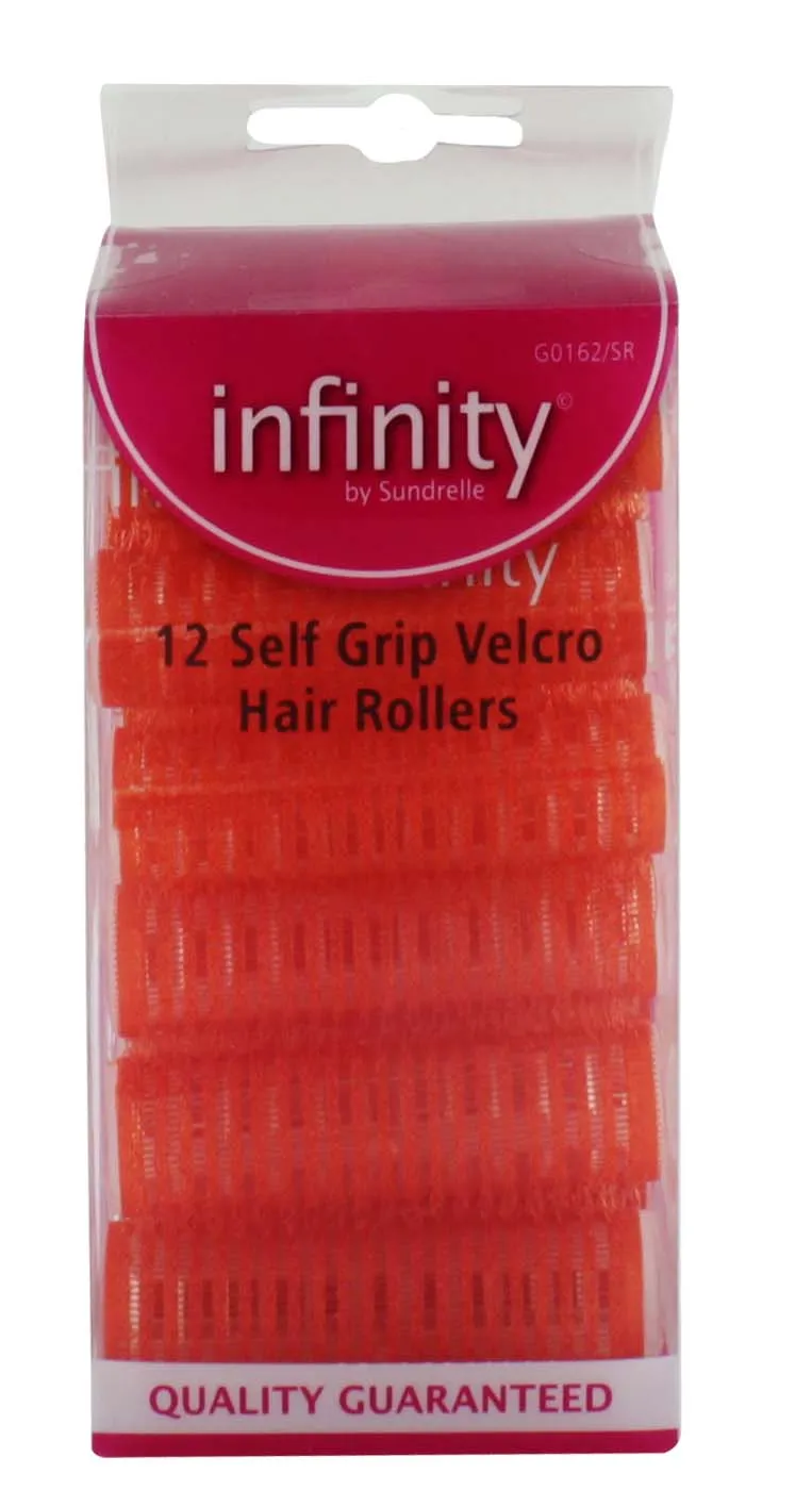 INFINITY VELCRO ROLLERS 12 PACK SMALL RED