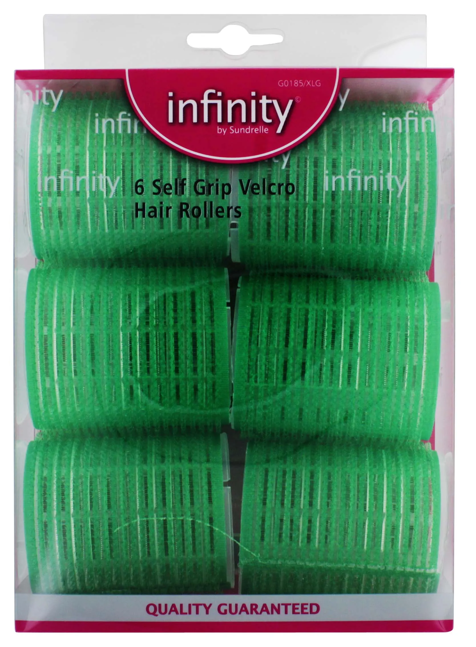 INFINITY VELCRO ROLLERS 6 PACK XLGE GREEN