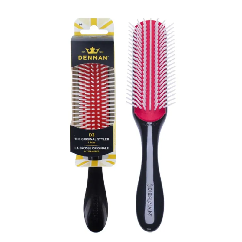 DENMAN 7 ROW BRUSH BLACK D3