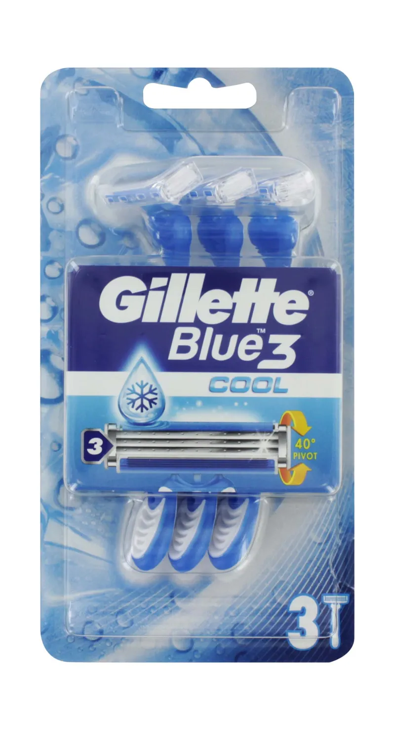 GILLETTE BLUE 3 COOL RAZORS 3s
