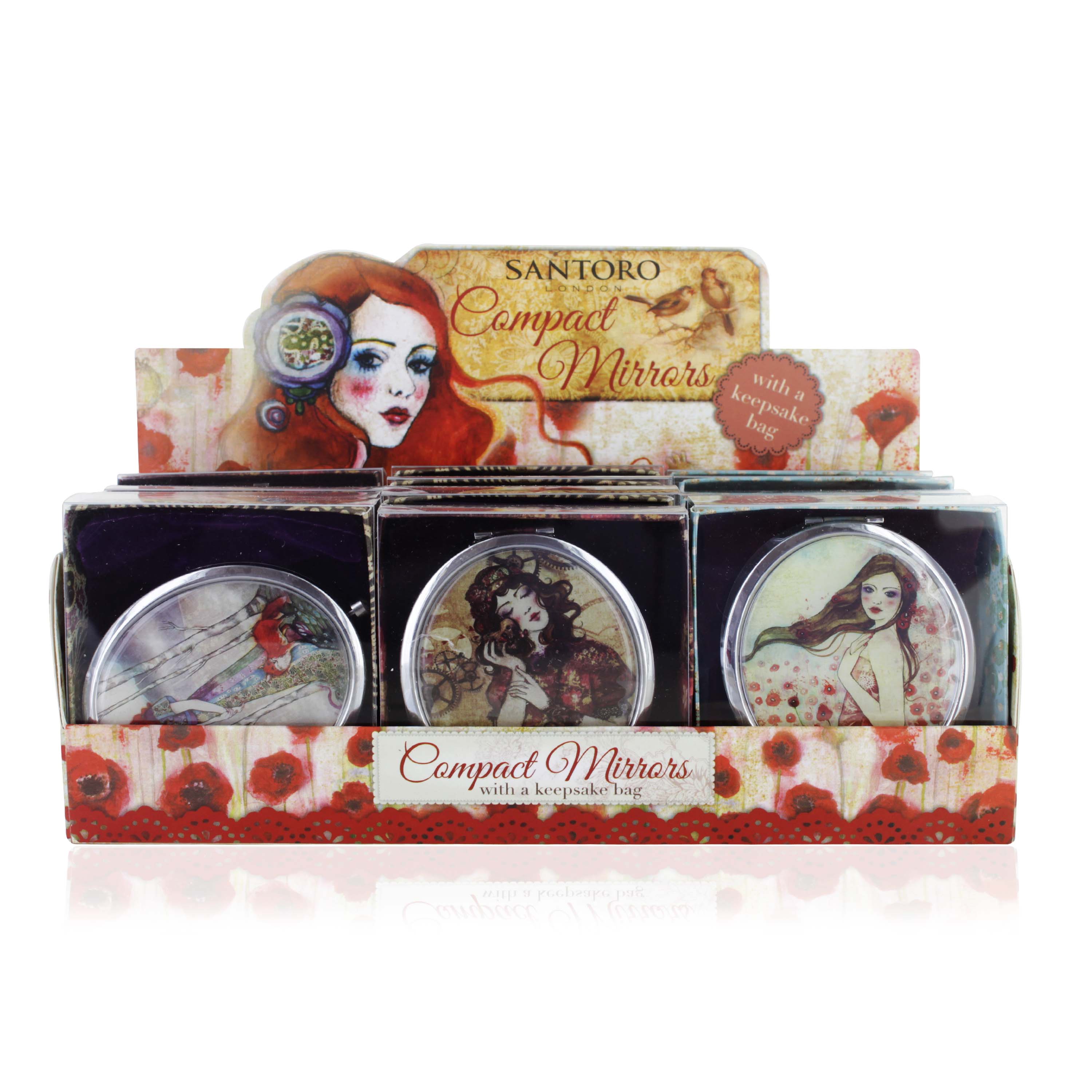 SANTORO COMPACT MIRROR DELUXE x12