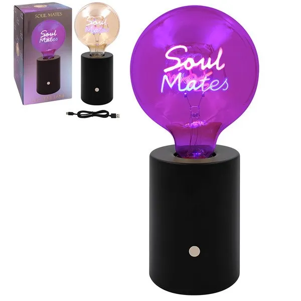 LP73649 SOUL MATES LED TEXT LAMP