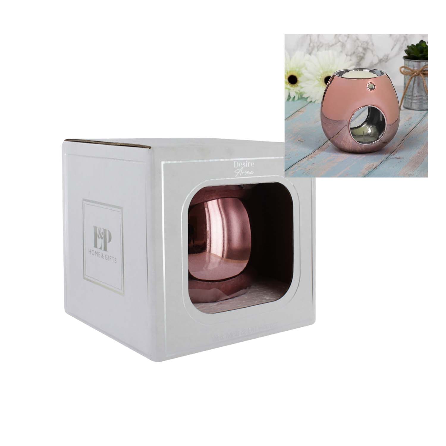 LP46796 ROSE GOLD OIL BURNER