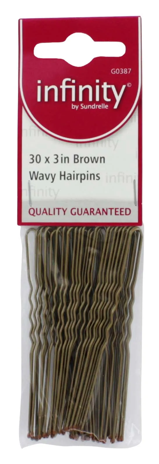 INFINITY HAIR PINS 3" WAVEY