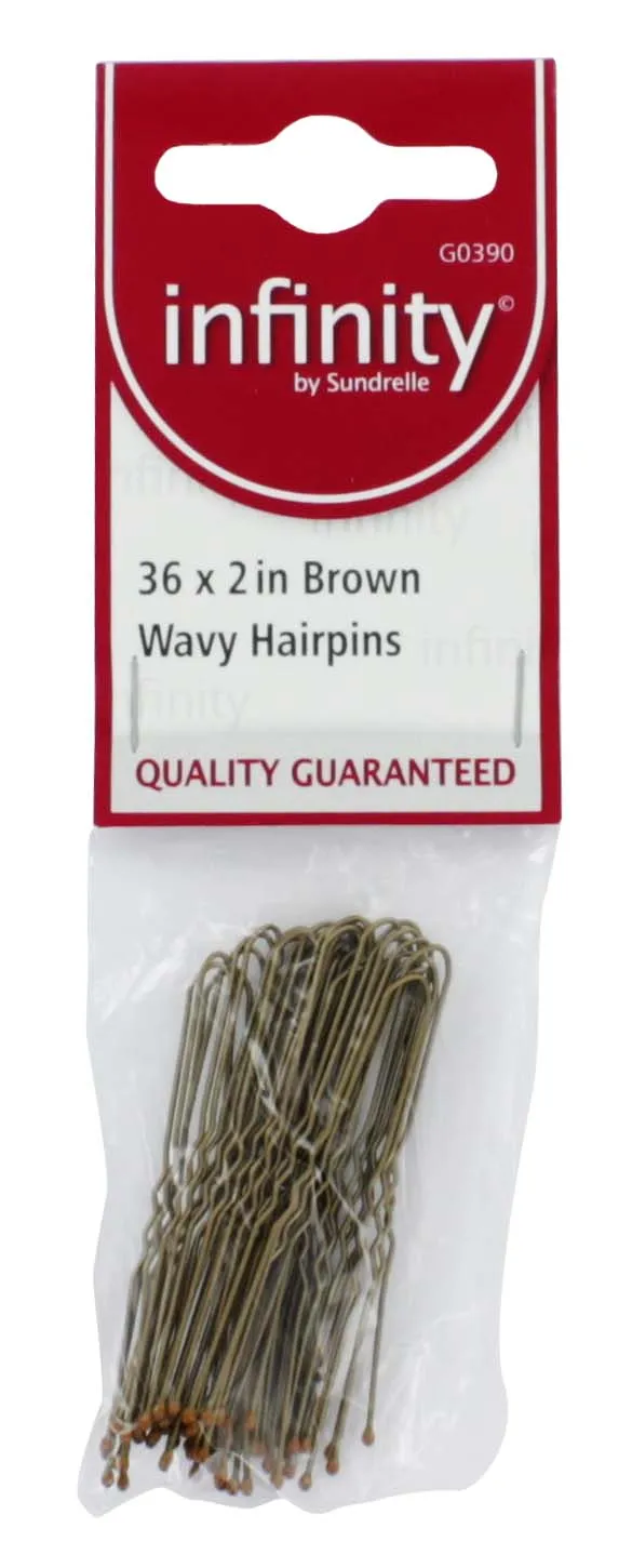INFINITY HAIR PINS 2" WAVEY