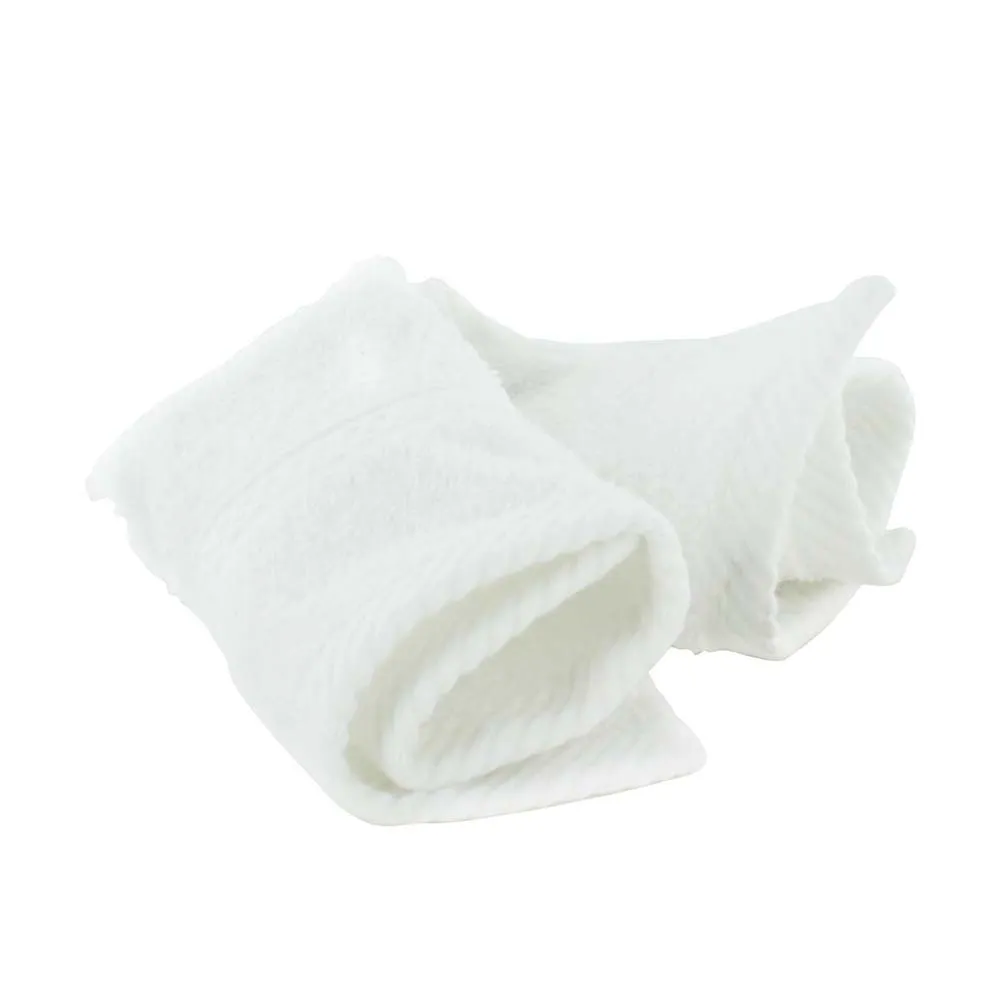 WHITE FACE CLOTHS PLAIN