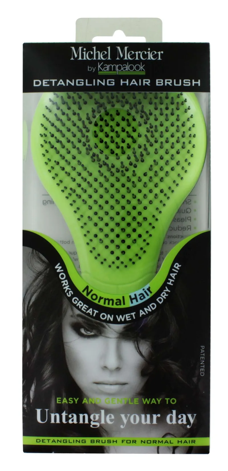 MICHEL MERCIER DETANGLING BRUSH NORMAL GREEN