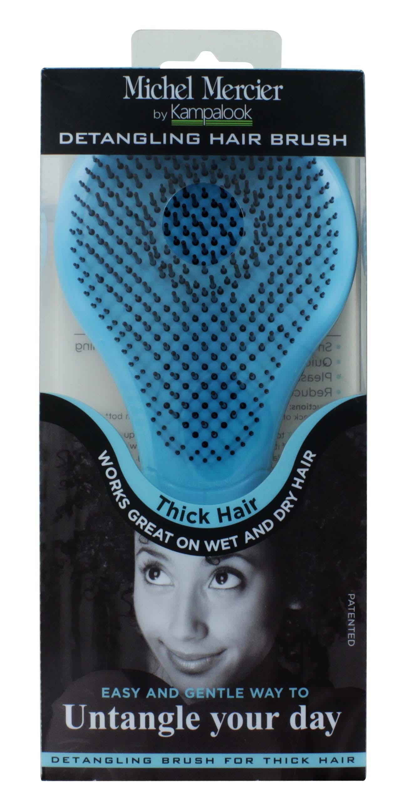 MICHEL MERCIER DETANGLING BRUSH THICK BLUE