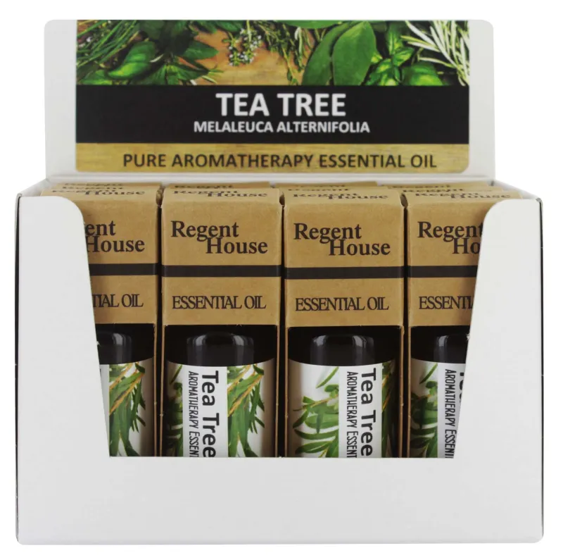REGENT HOUSE TEA TREE AROMATHERAPY OIL DISPLAY x 12