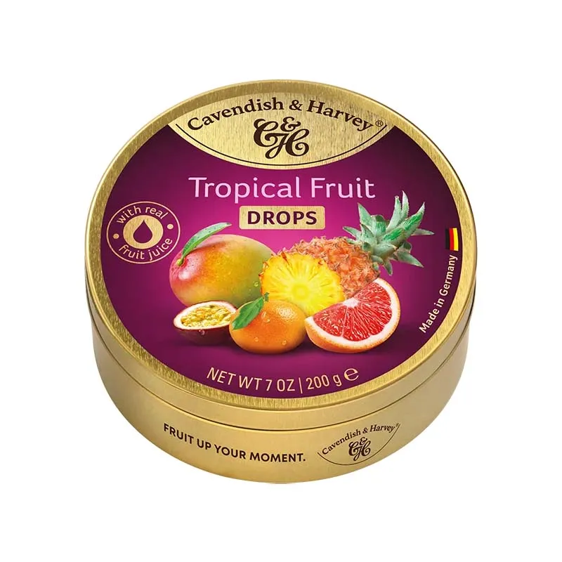CAVENDISH & HARVEY TROPICAL FRUIT DROPS 200g x 9