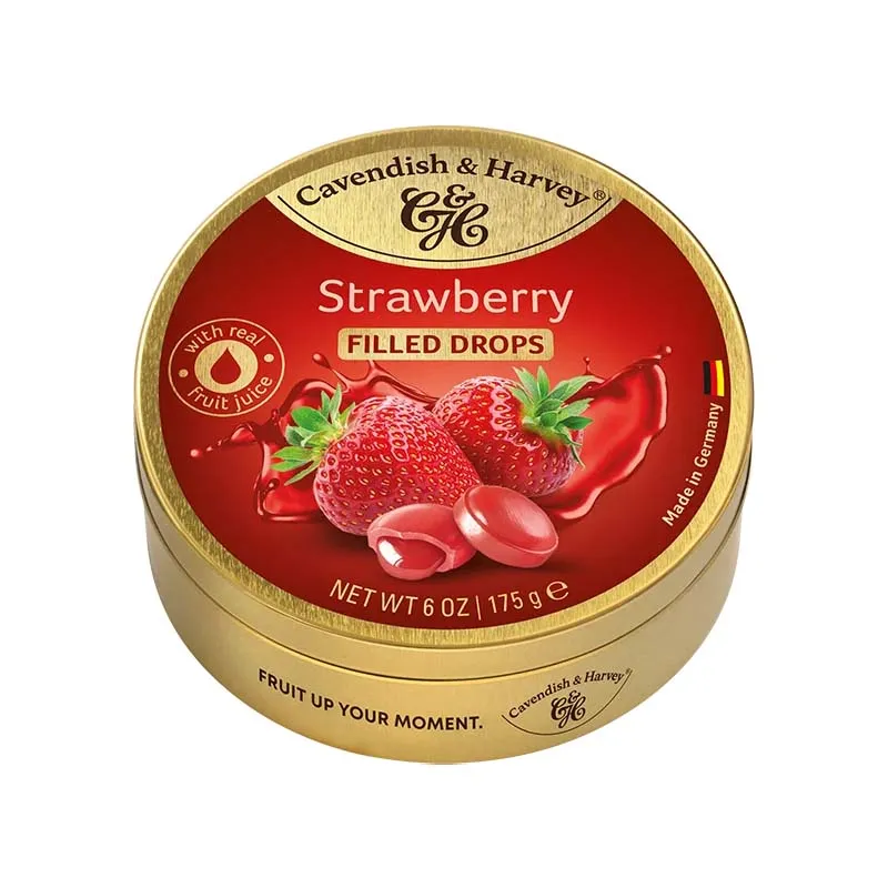 CAVENDISH & HARVEY STRAWBERRY FILLED DROPS 175g x 9