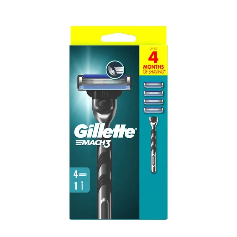 GILLETTE MACH 3 RAZOR 4 BLADES