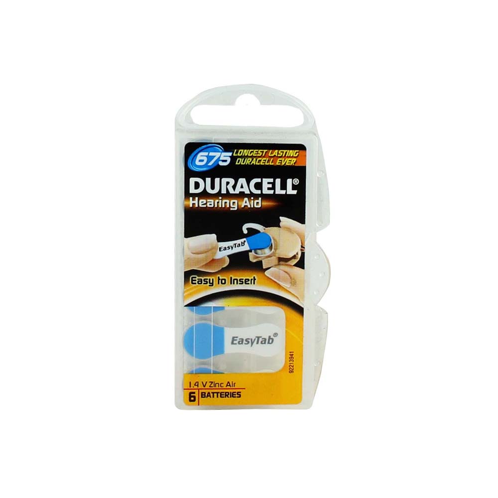DURACELL HEARING AID 675 BATTERIES 6s