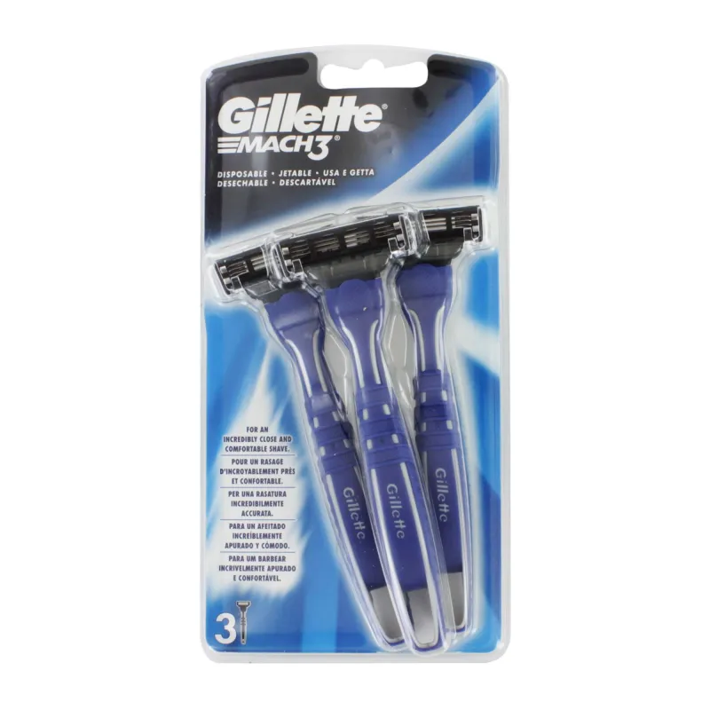 GILLETTE MACH 3 DISPOSABLE RAZORS 3s